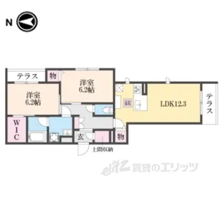 LaTour桃山【1階】の間取り