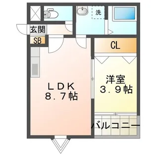LE COCON 四日市X【3階】の間取り