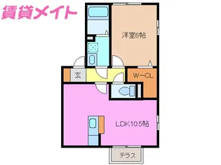 メゾン ピコ A【2階】の間取り