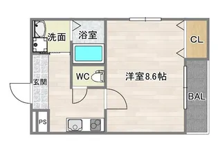 フジパレス阿倍野丸山通Ⅰ番館【1階】の間取り