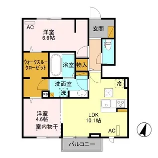 カーネリアン A【1階】の間取り