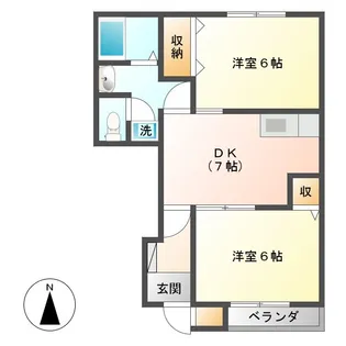 ベル・エトワール A棟【1階】の間取り