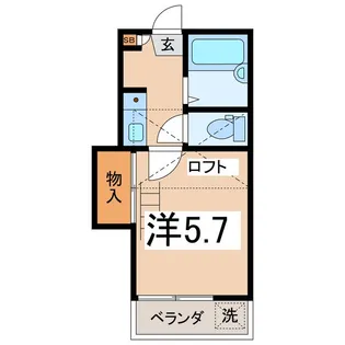 ベラ・ヴィータ南甲府【2階】の間取り