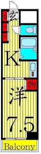 ウエストリバーハイツ【3階】の間取り