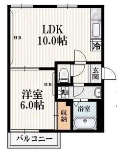メゾンプレアデス【2階】の間取り