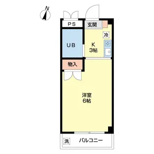洗足エミナンス【2階】の間取り