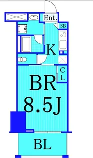 ズーム川崎イースト【3階】の間取り