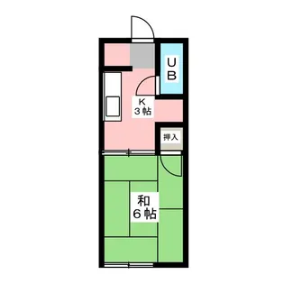 メゾン杁鹿【2階】の間取り