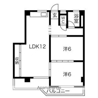 ラヴィエール笠松【2階】の間取り