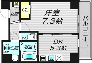 ゼンショウ天神【8階】の間取り