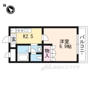 エスポアール堅田【1階】の間取り
