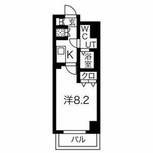 スパシエリーヴァ浅草【2階】の間取り
