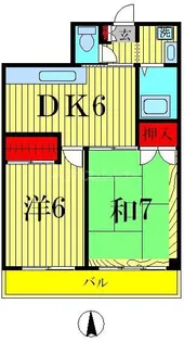 泉コープ西【5階】の間取り
