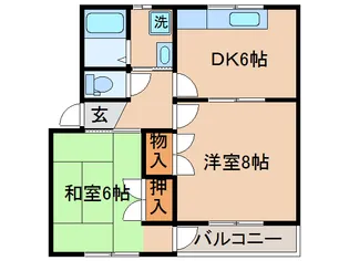 ハイツ武田【3階】の間取り