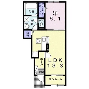 アミティエ【1階】の間取り
