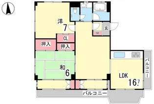 マスミマンション【2階】の間取り