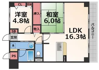 エクセレント・バーツ【3階】の間取り
