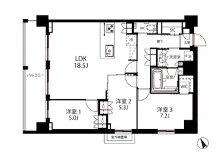 HILLSIII【6階】の間取り