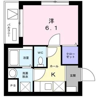 リビエール浜川【3階】の間取り