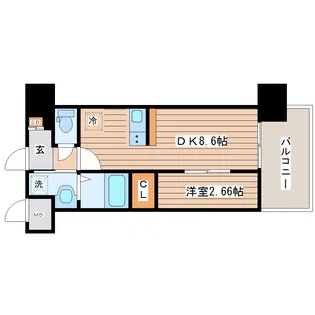 アルティザ仙台花京院【13階】の間取り