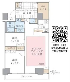 Brillia ist 東雲キャナルコート【3階】の間取り