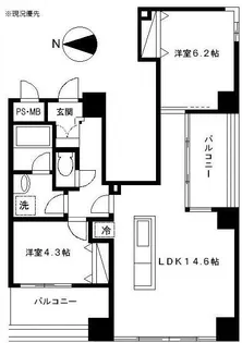 ハックベリーG棟【4階】の間取り