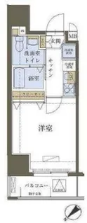 リヴシティ神田【3階】の間取り