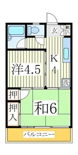 ローズ・ヴィクトリー【1階】の間取り