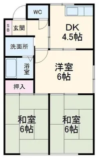 コーポ佐藤【1階】の間取り