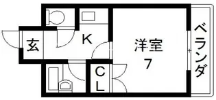 アベニューリップル新深江【5階】の間取り