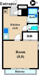 メゾン・ド・プランタンA【1階】の間取り
