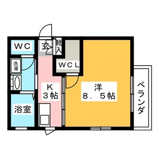 ディアスHASHIBA【1階】の間取り