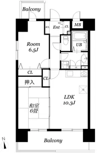 ロワールヒエダ【12階】の間取り