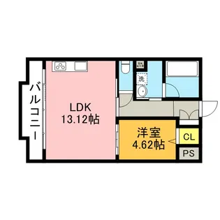 アフレール【4階】の間取り