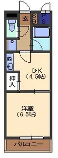ハイツ陽山【2階】の間取り