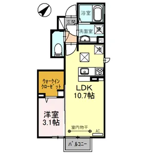 アン・ファミーユ【1階】の間取り