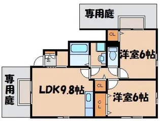 コテージパラム【1階】の間取り