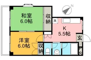 ヴィラクレール南行徳【3階】の間取り