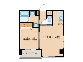 ヴェール天神南【3階】の間取り
