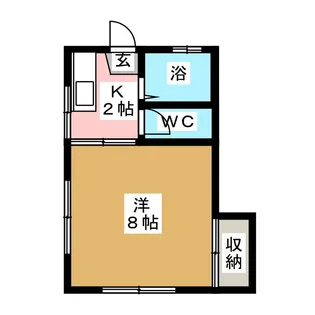 ハイツヤヨイ【1階】の間取り