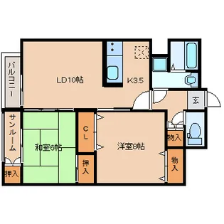 サンミシェル【3階】の間取り