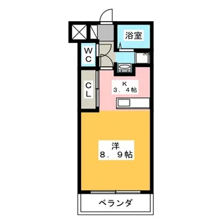 グランストーク福田【1階】の間取り