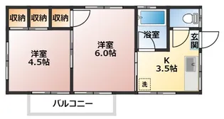 竹内アパート【2階】の間取り