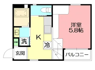 パームルームズ雪の下【3階】の間取り