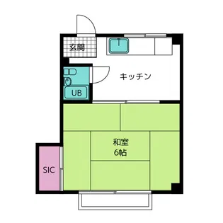 グリーンマンション【2階】の間取り