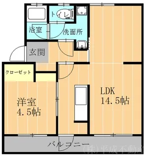 山王団地A【4階】の間取り