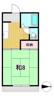 コーポスズキ【2階】の間取り