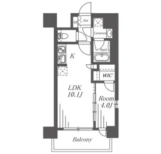 プレサンスロジェ車道駅前SOUTH【15階】の間取り