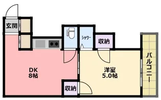 堅田マンション【2階】の間取り