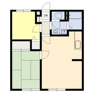 ヴァンベール南台【1階】の間取り